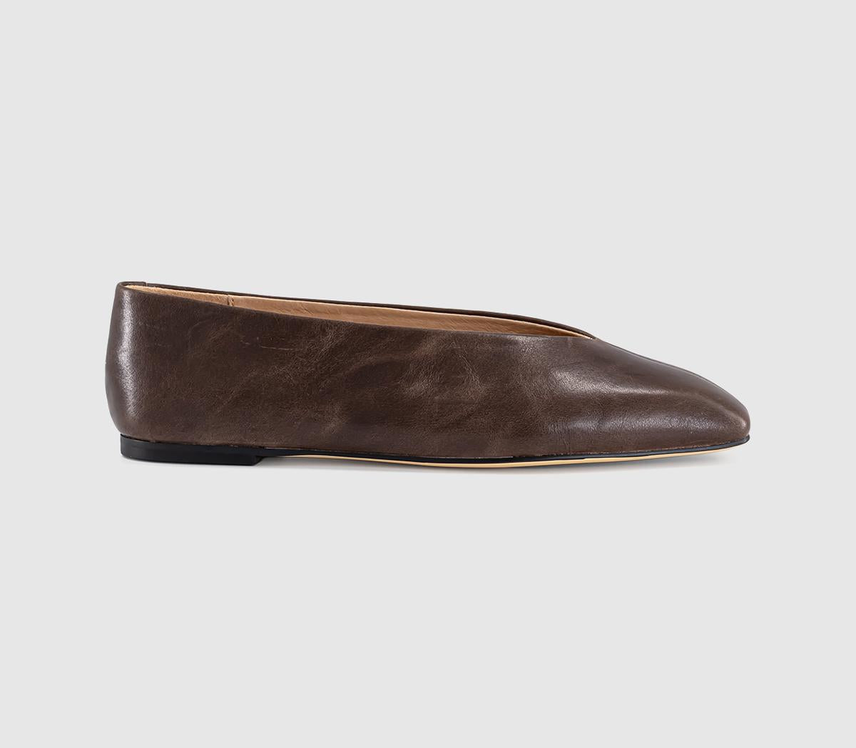 Womens Tony Bianco Brash Ballet Flats Chocolate Vintage