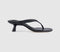 Womens Tony Bianco Krista Toe Post Kitten Heeled Sandals Black Leather