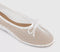 Womens OFFICE Fling String Mesh Ballet Flats White