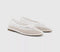 Womens OFFICE Fling String Mesh Ballet Flats White