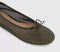 Womens OFFICE Fling String Mesh Ballet Flats Olive