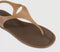 Womens OFFICE Shake Toe Post Jelly Sandals Brown