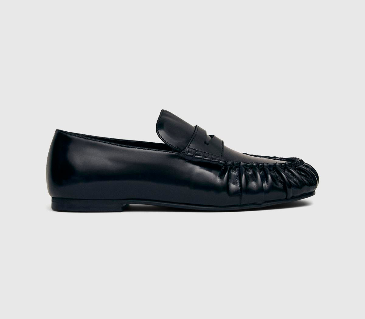 Womens ALOHAS Aven Loafers Black Leather