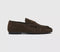 Womens ALOHAS Aven Loafers Chocolate Brown Suede UK Size 7