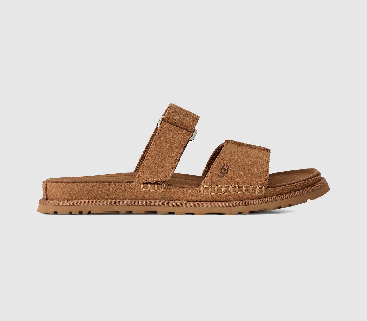 Womens UGG Goldengaze Sliders Chestnut