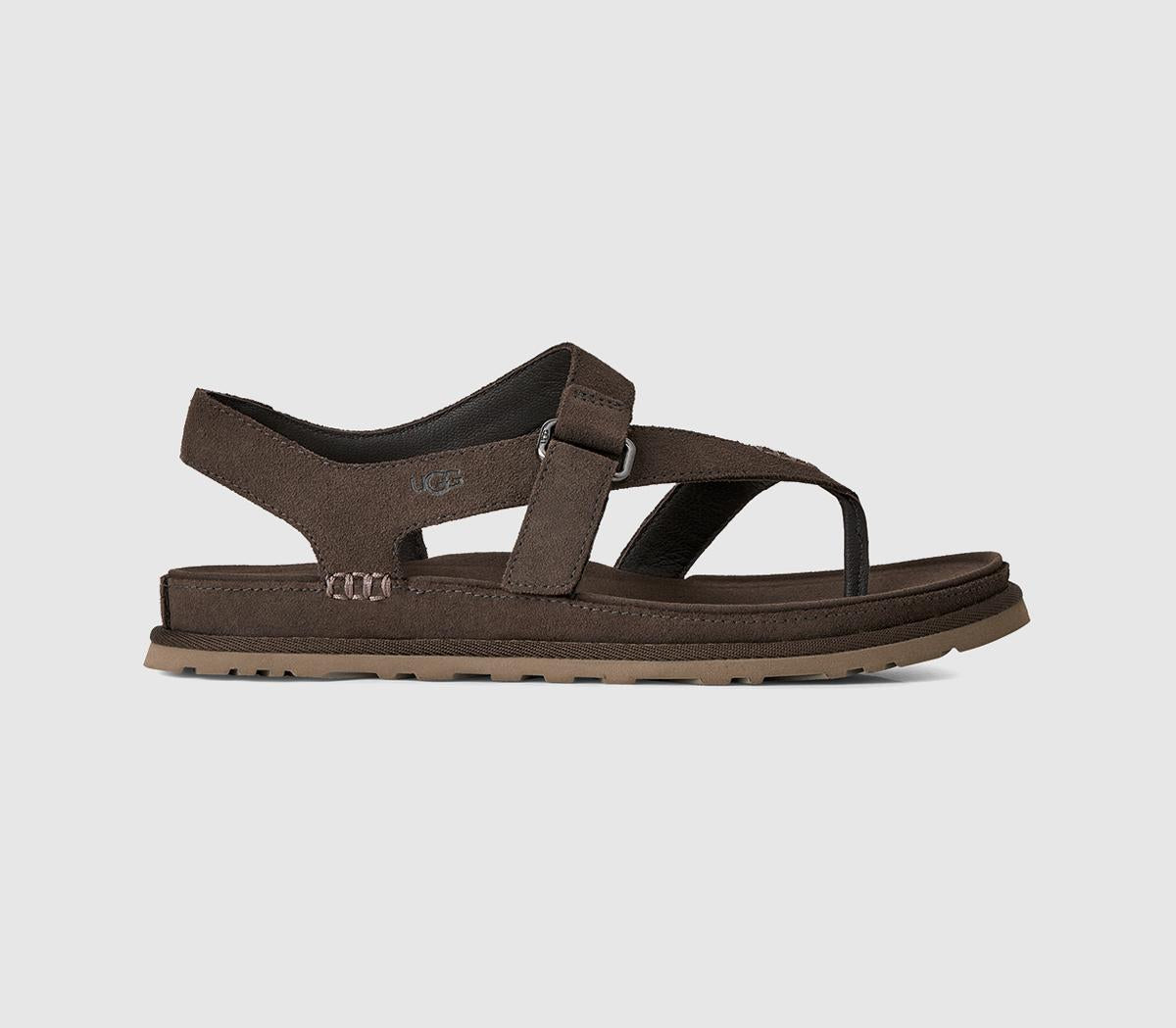 Womens UGG Goldengaze Toe Post Sandals Dense Smoke