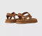 Womens UGG Goldengaze Toe Post Sandals Chestnut