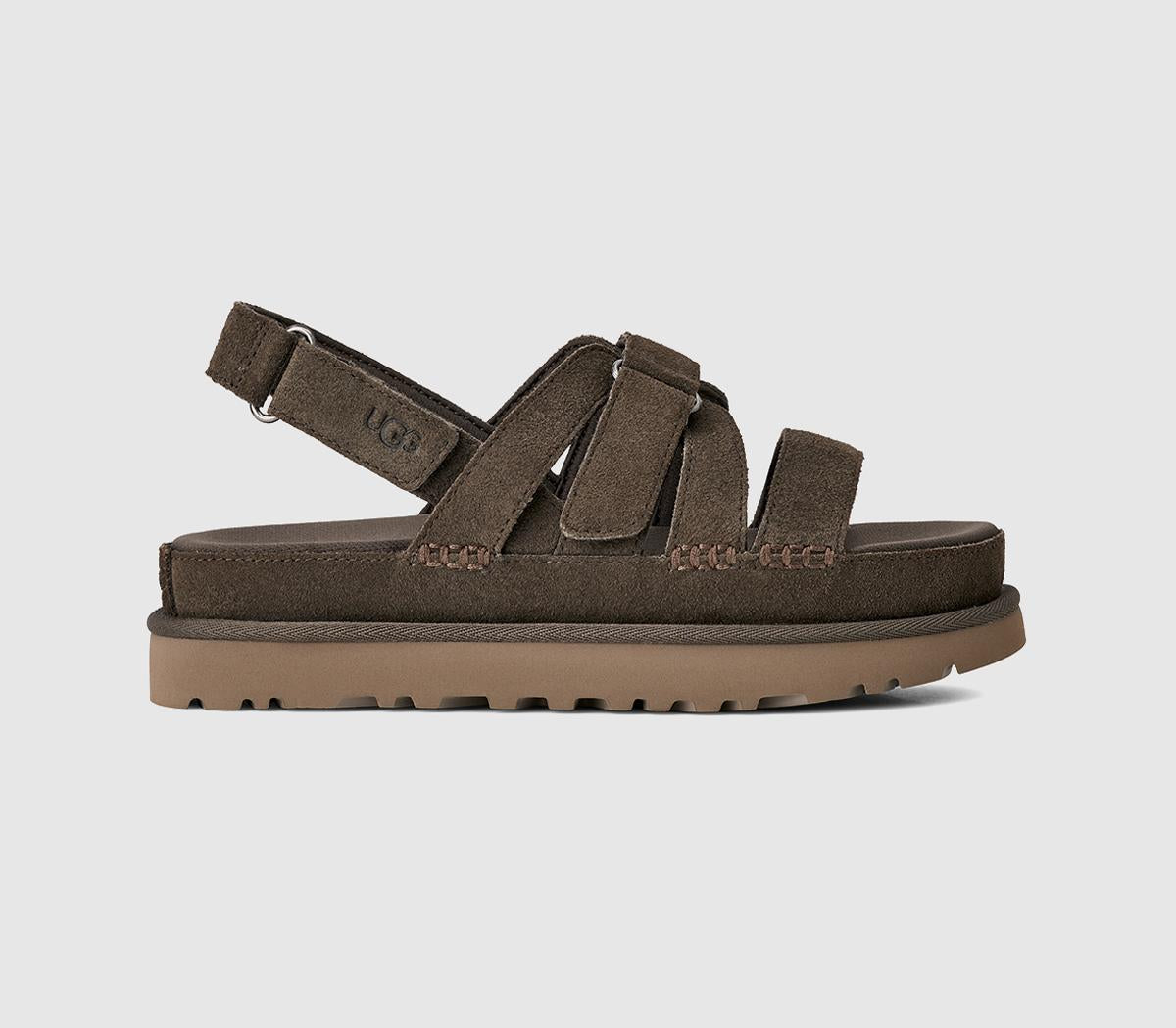 Womens UGG Goldenstar Gleam Sandals Dense Smoke