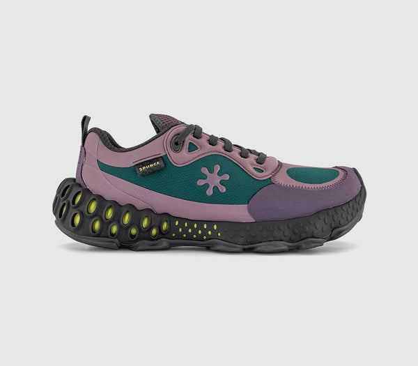SPUNGE Osmosis Trainers Purple Green Yellow