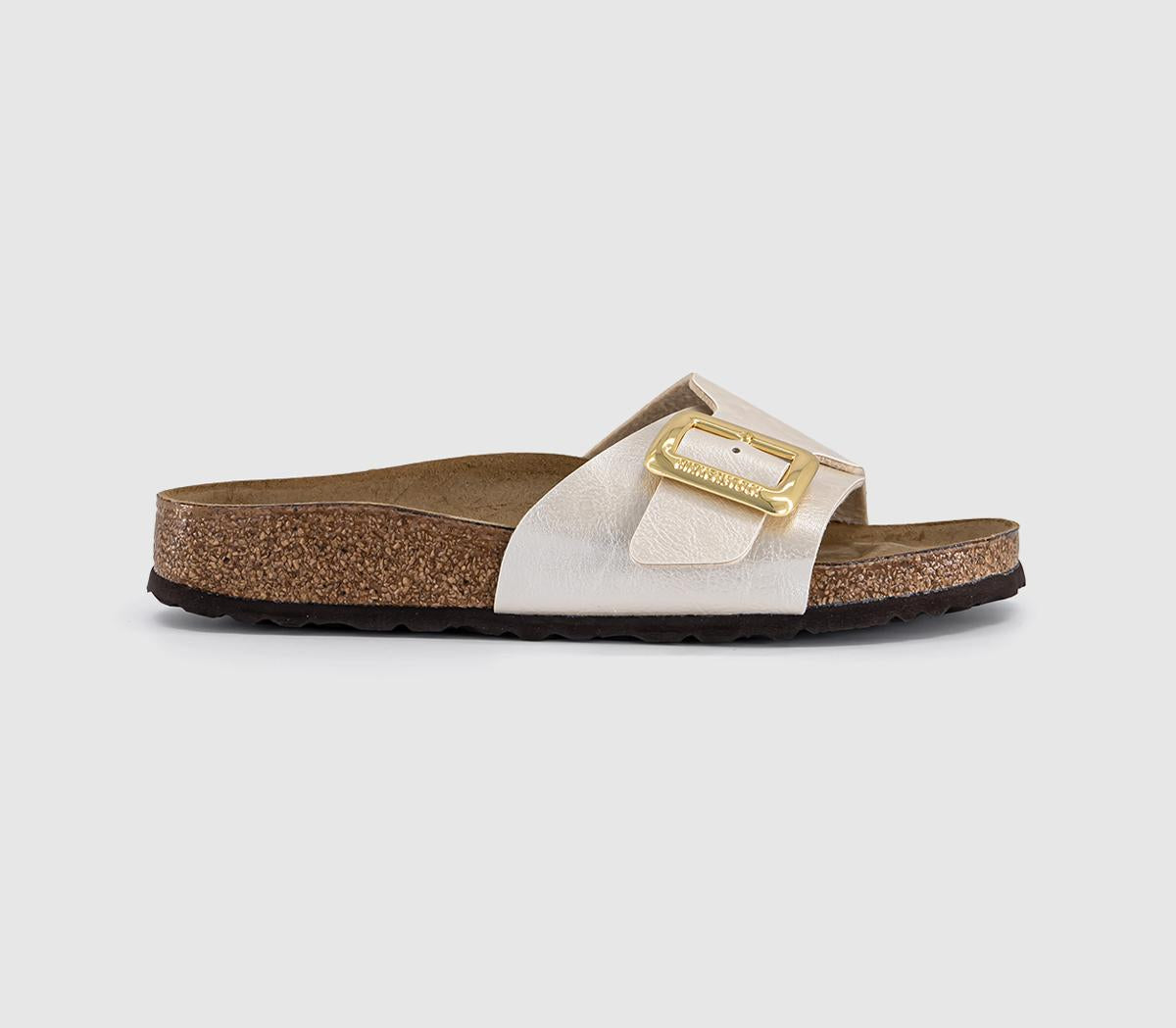 Womens BIRKENSTOCK Catalina Cushion Buckle Sandals Graceful Pearl Bf