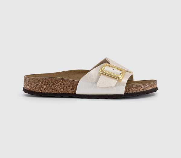 Womens BIRKENSTOCK Catalina Cushion Buckle Sandals Graceful Pearl Bf