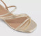 Womens OFFICE Swish Asymmetric Strappy Sandals Gold