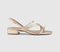 Womens OFFICE Swish Asymmetric Strappy Sandals Gold