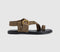 Womens OFFICE Storm Strappy Buckle Sandals Brown Suede