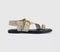 Womens OFFICE Storm Strappy Buckle Sandals Taupe Suede