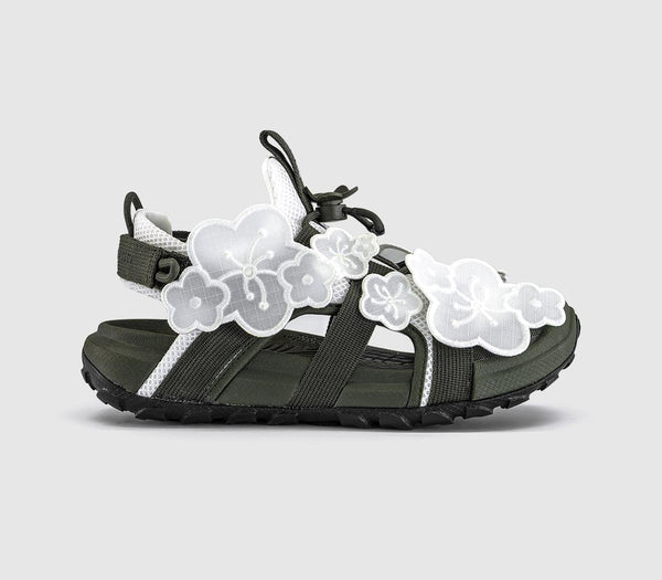 Womens The North Face Cecilie Bahnsen Sandals White Forest Night Green