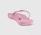Womens Havaianas Slim Square Metallic Logo Flip Flops Rose Chiffon