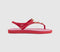 Womens Havaianas Flash Fusion Sandals Red Pink