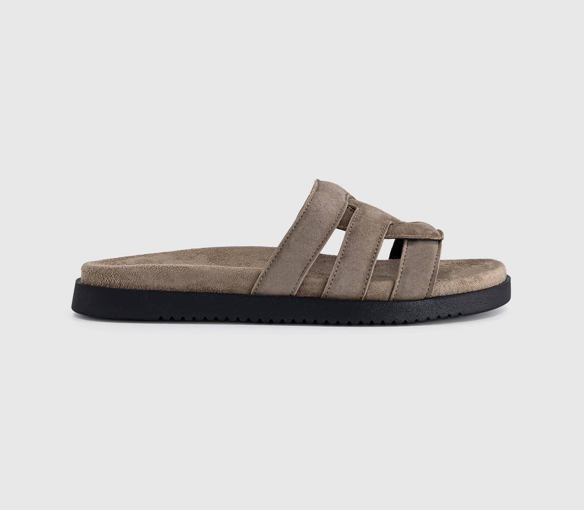 Womens Steve Madden Mosy Sandals Taupe Suede