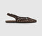 Womens OFFICE Fairmont Woven Slingback Flats Brown