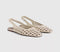 Womens OFFICE Fairmont Woven Slingback Flats Cream
