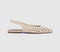 Womens OFFICE Fairmont Woven Slingback Flats Cream