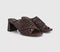 Womens OFFICE Melbourne Basket Weave Mules Brown