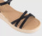 Womens OFFICE Magnolia Strappy Espadrille Wedges Black