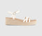 Womens OFFICE Magnolia Strappy Espadrille Wedges Off White