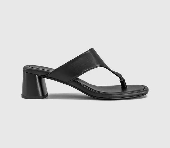 Womens Vagabond Shoemakers Evie Thoe Thong Heels Black