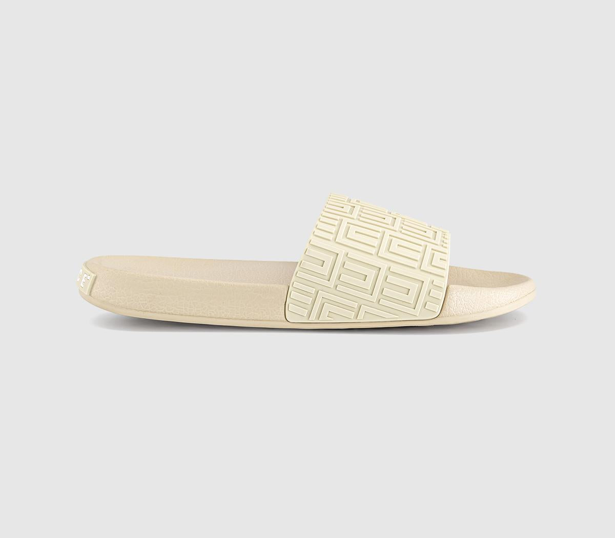 Mens OFFICE Sampson Pool Sliders Beige