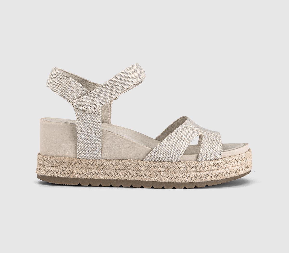 Womens TOMS Alana Sandals Natural Yarn Dye