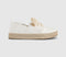 Womens TOMS Carolina Lace Up Espadrilles White Beachside Woven Fray