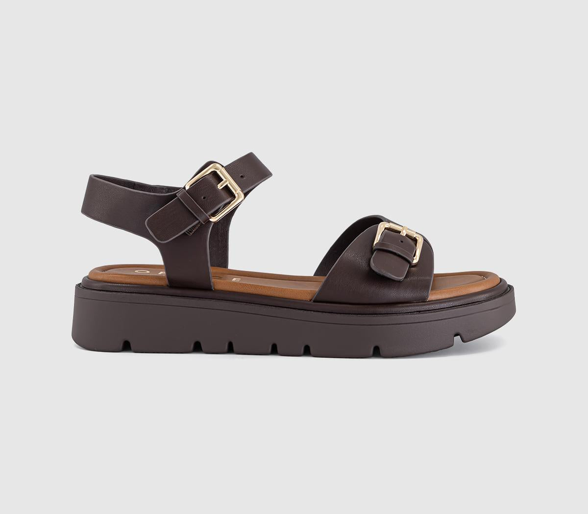 Womens OFFICE Seychelles Platform Sandal Brown