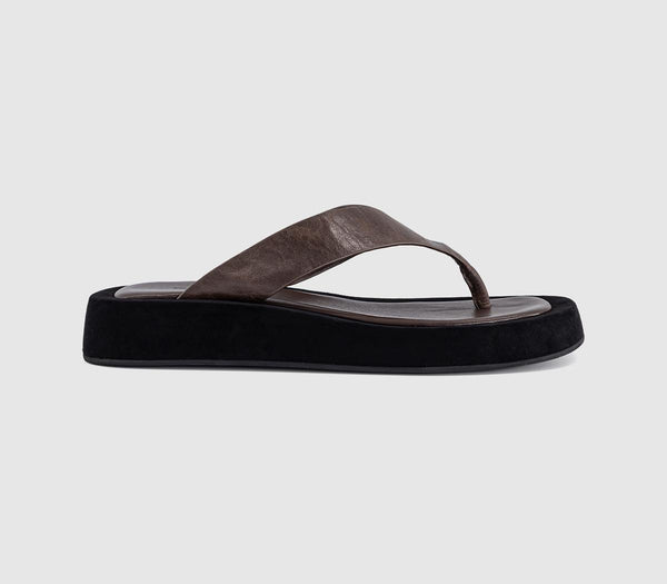 Womens Tony Bianco Ives Sandals Chocolate Vintage