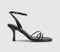 Womens OFFICE Midnight Hardware Multistrap Heels Black
