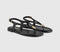 Womens OFFICE Scout Hardware Slingback Toe Post Sandals Black