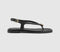 Womens OFFICE Scout Hardware Slingback Toe Post Sandals Black