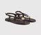 Womens OFFICE Scout Hardware Slingback Toe Post Sandals Brown