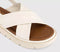 Womens OFFICE Shore Cross Over Platform Sandals White