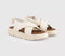 Womens OFFICE Shore Cross Over Platform Sandals White