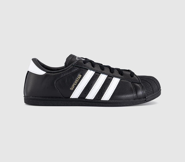 adidas Superstar Lo Pro Trainers Black White Gold Metallic