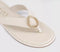Womens OFFICE Saffron Metal Trim Detail Toepost Sandals White