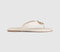 Womens OFFICE Saffron Metal Trim Detail Toepost Sandals White