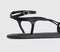 Womens OFFICE Salvador Strappy Footbed Sandals Black