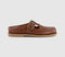 Womens Timberland Classic Boat Clog Shoes Rust Full Grain