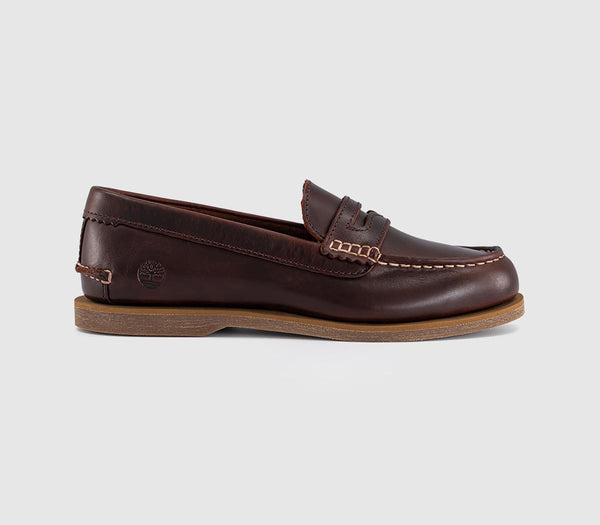 Womens Timberland Classic Boat Loafers Burgundy