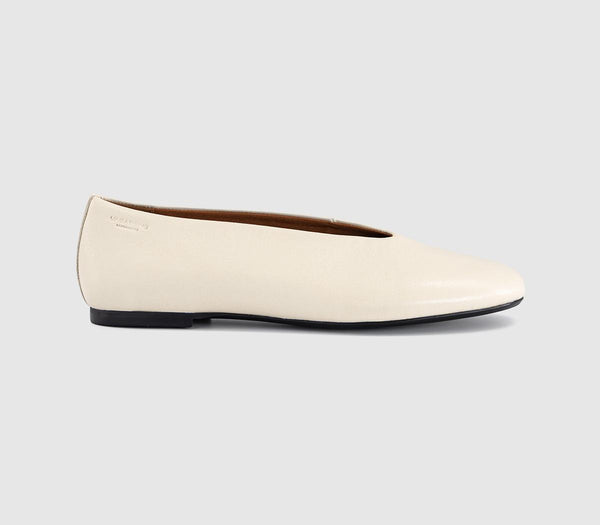Womens Vagabond Shoemakers Aleya Ballet Pumps Cream