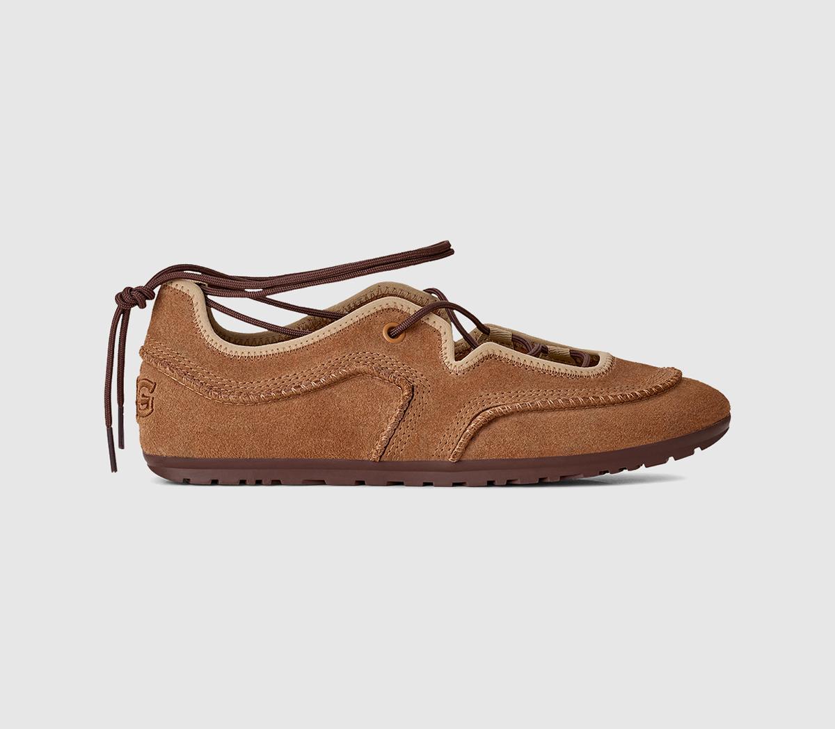 Womens UGG Quill Ballet Sneakers Chestnut Sand
