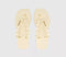 Womens Havaianas Slim Square Stylish Flip Flops Buttercream